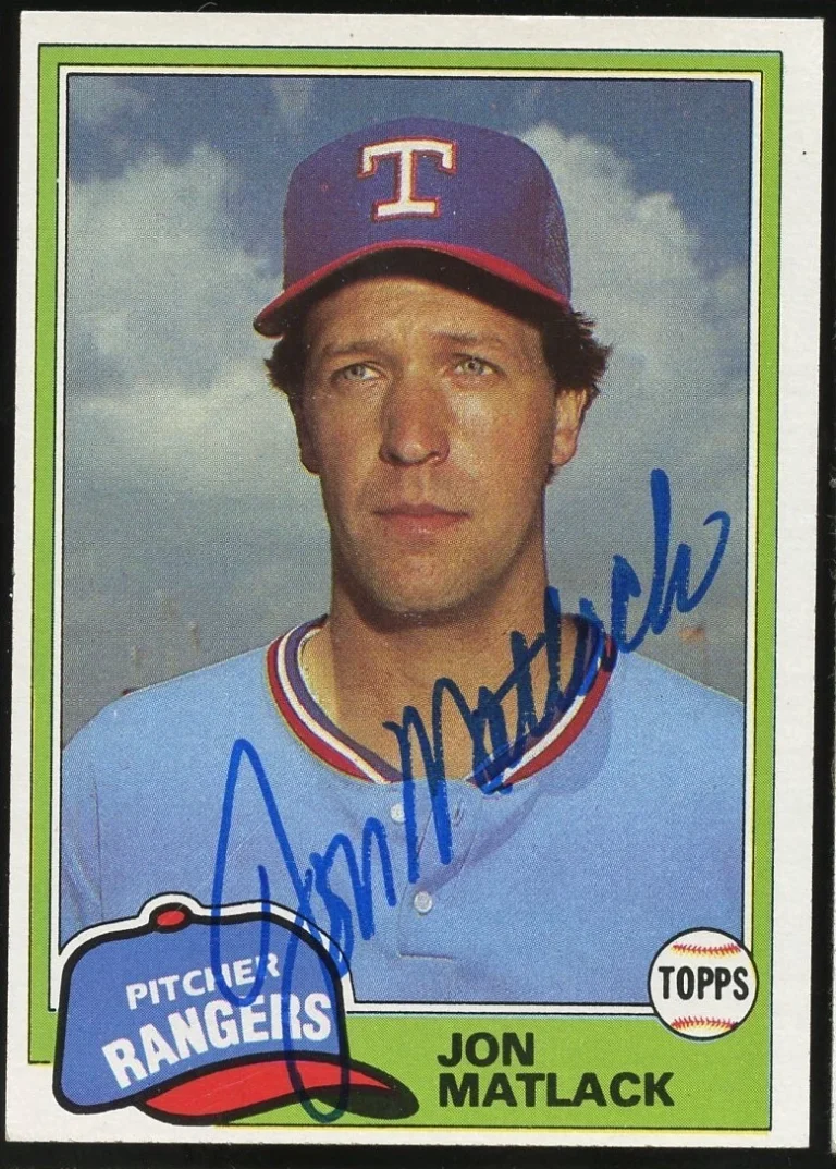 Jon Matlack #656 signed autograph auto 1981 Topps Baseball Trading Card