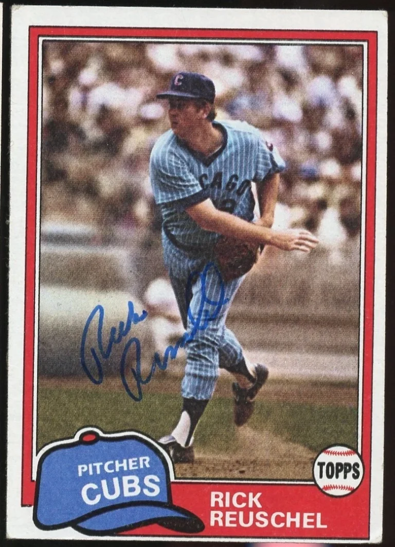 Rick Reuschel #645 signed autograph auto 1981 Topps Baseball Trading Card