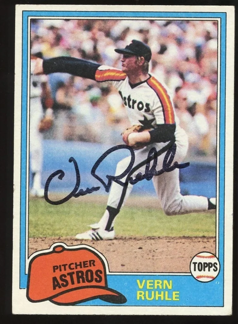 Vern Ruhle #642 signed autograph auto 1981 Topps Baseball Trading Card