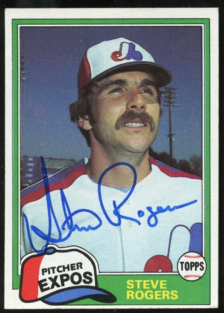 Steve Rogers #725 signed autograph auto 1981 Topps Baseball Trading Card