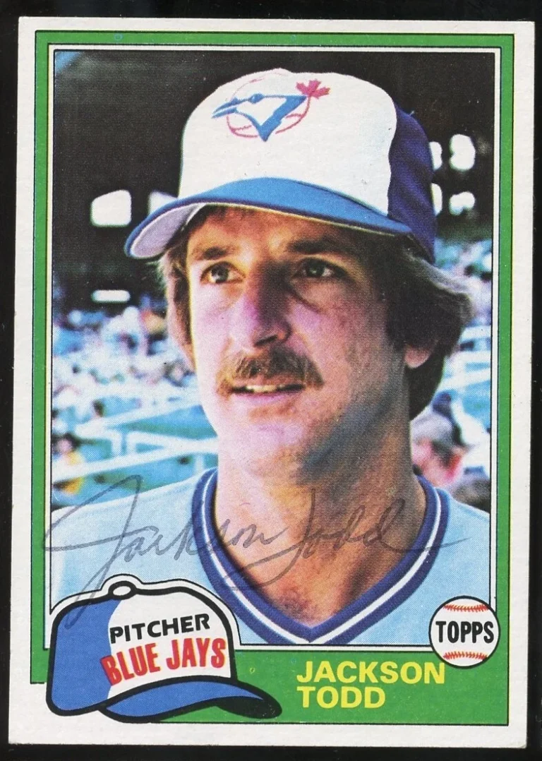 Jackson Todd #142 signed autograph auto 1981 Topps Baseball Trading Card