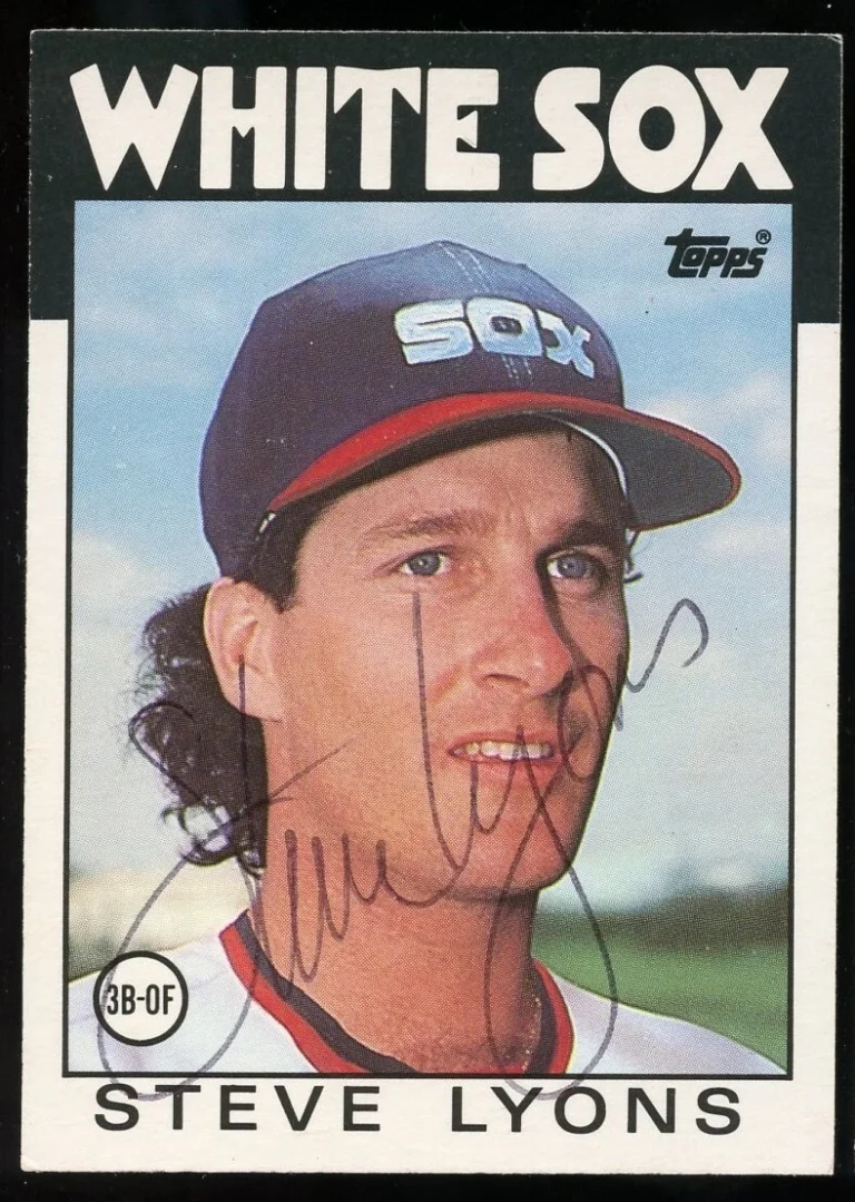 Steve Lyons #67T signed autograph auto 1986 Topps Baseball Trading Card