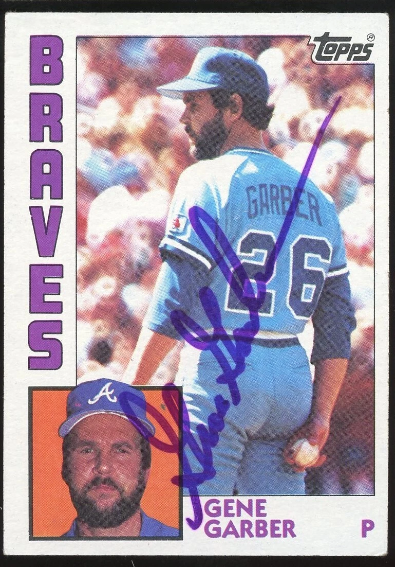 Gene Garber #466 signed autograph auto 1984 Topps Baseball Trading Card