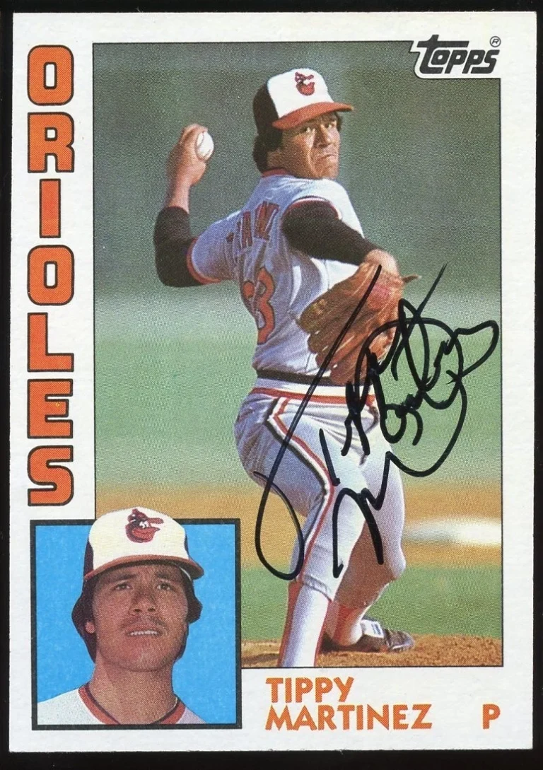 Tippy Martinez #215 signed autograph auto 1984 Topps Baseball Trading Card
