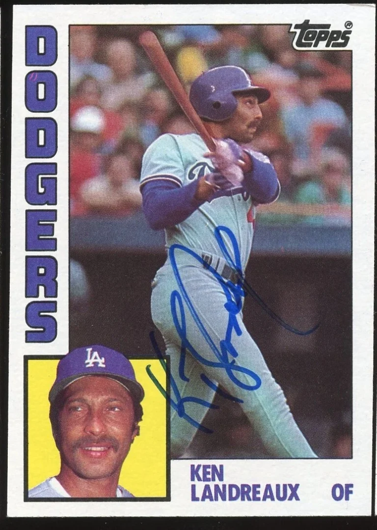 Ken Landreaux #533 signed autograph auto 1984 Topps Baseball Trading Card