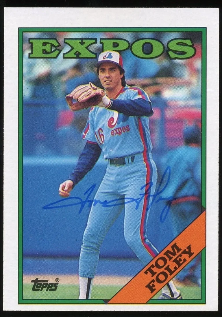 Tom Foley #251 signed autograph auto 1988 Topps Baseball Trading Card