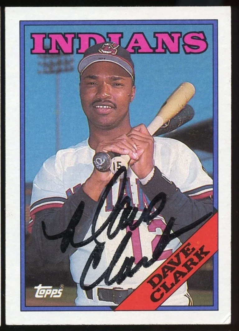 Dave Clark #49 signed autograph auto 1988 Topps Baseball Trading Card