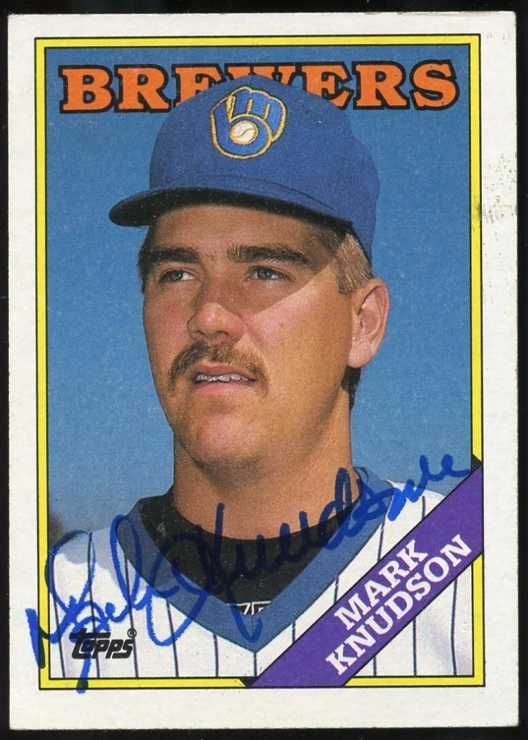 Mark Knudson #61 signed autograph auto 1988 Topps Baseball Trading Card