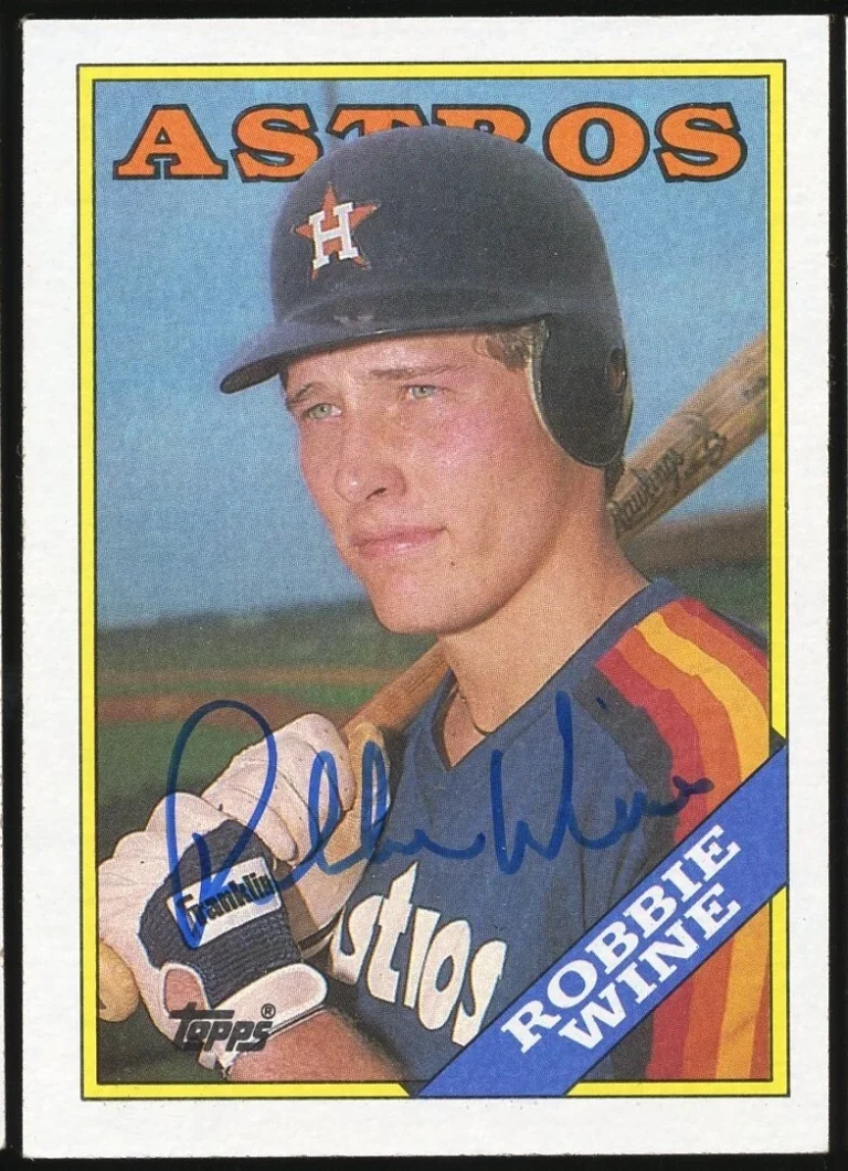Robbie Wine #119 signed autograph auto 1988 Topps Baseball Trading Card