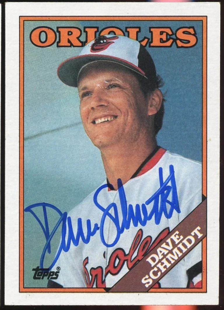 Dave Schmidt #214 signed autograph auto 1988 Topps Baseball Trading Card