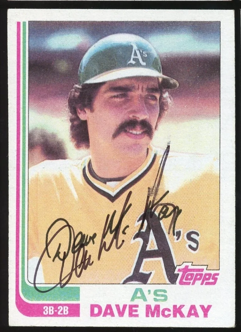 Dave McKay #534 signed autograph auto 1982 Topps Baseball Trading Card