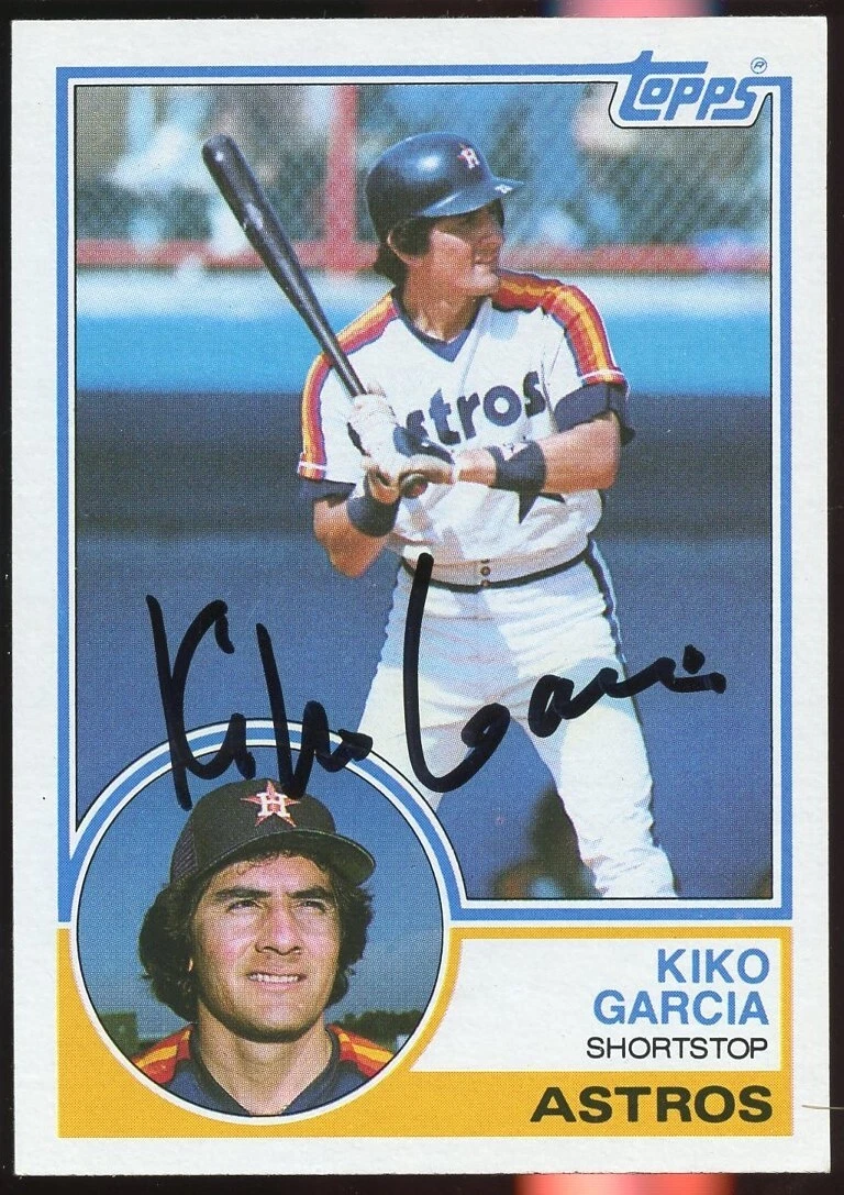 Kiko Garcia #198 signed autograph auto 1983 Topps Baseball Trading Card