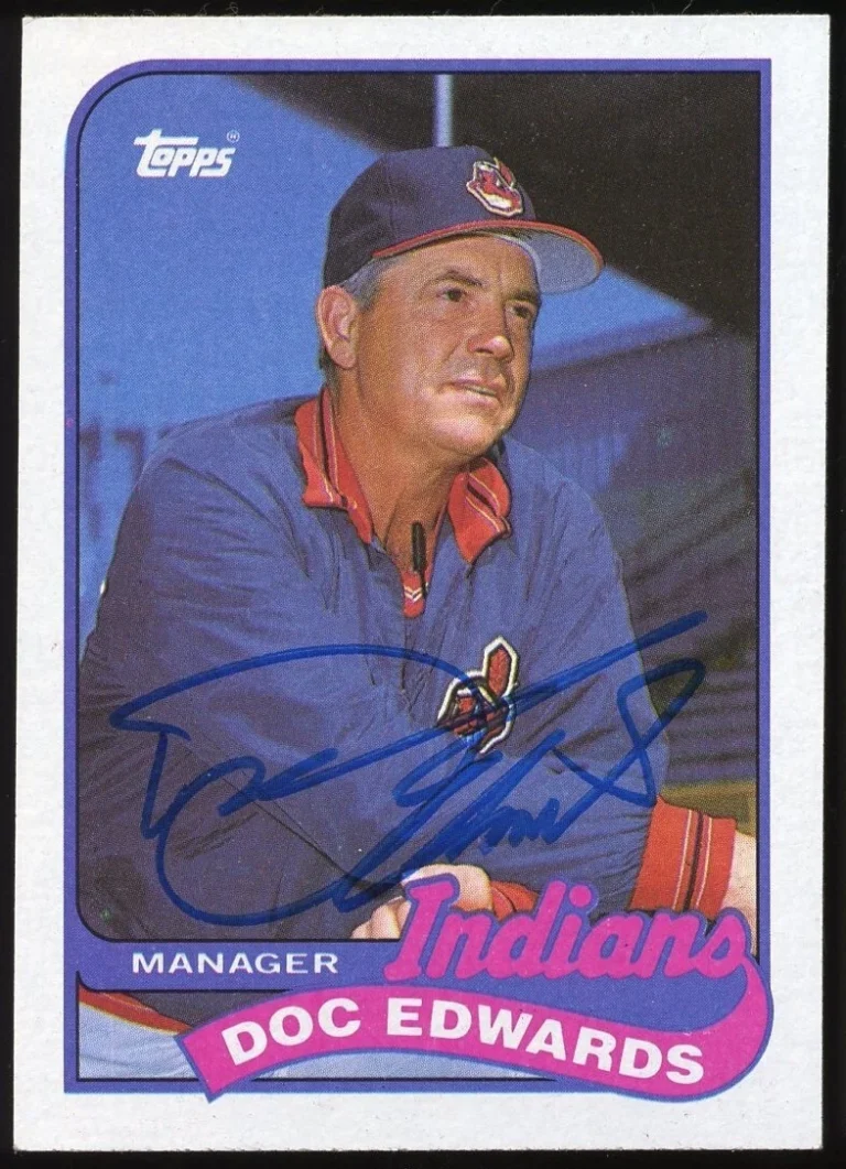 Doc Edwards #534 signed autograph auto 1989 Topps Baseball Trading Card