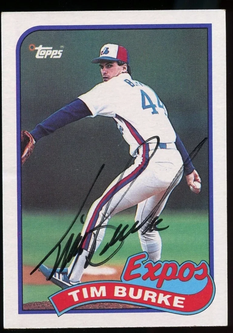 Tim Burke #48 signed autograph auto 1989 Topps Baseball Trading Card