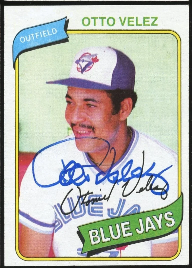 Otto Velez #703 signed autograph auto 1980 Topps Baseball Trading Card
