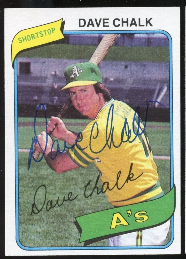 Dave Chalk #261 signed autograph auto 1980 Topps Baseball Trading Card