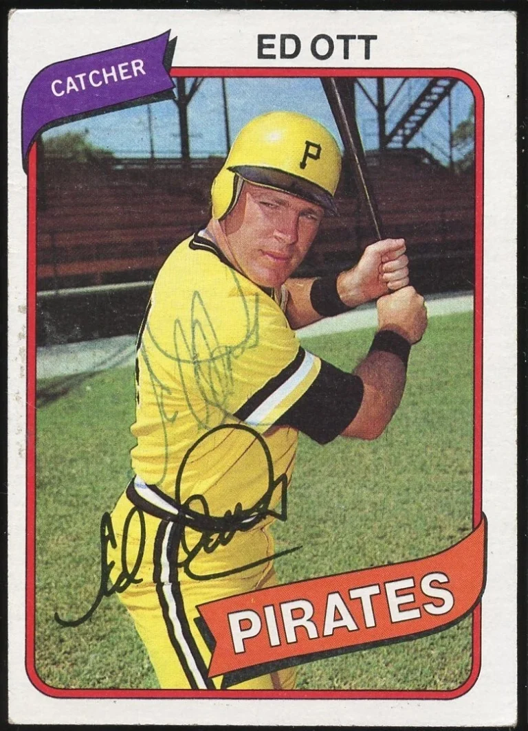 Ed Ott #383 signed autograph auto 1980 Topps Baseball Trading Card