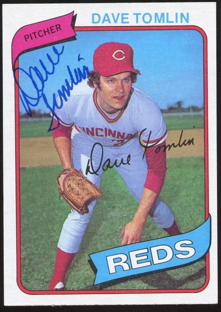Dave Tomlin #126 signed autograph auto 1980 Topps Baseball Trading Card