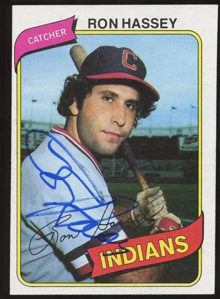 Ron Hassey #222 signed autograph auto 1980 Topps Baseball Trading Card