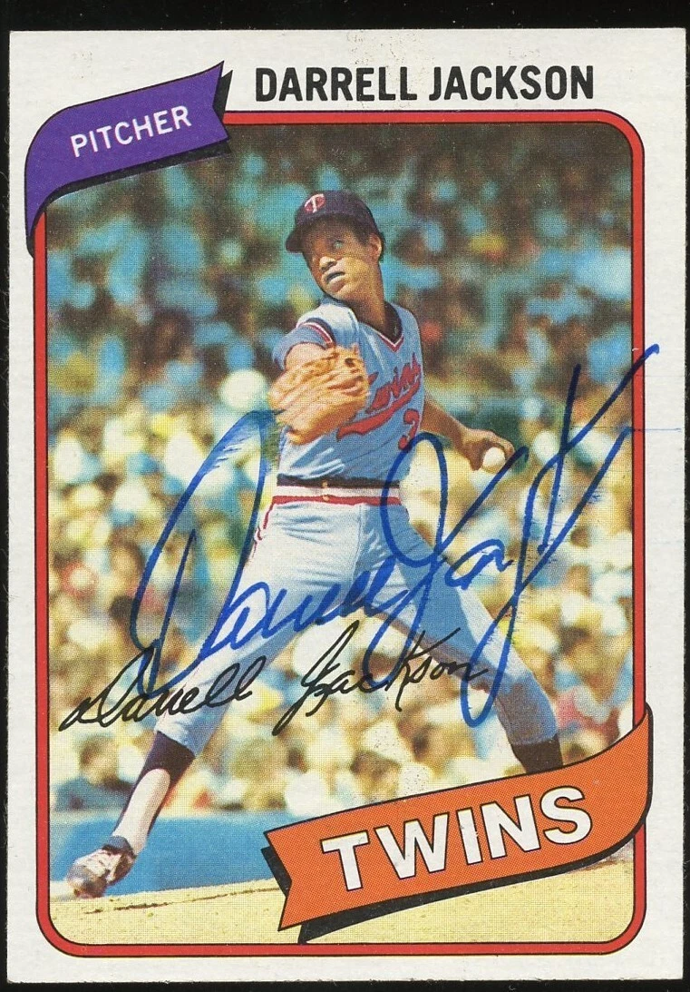 Darrell Jackson #386 signed autograph auto 1980 Topps Baseball Trading Card