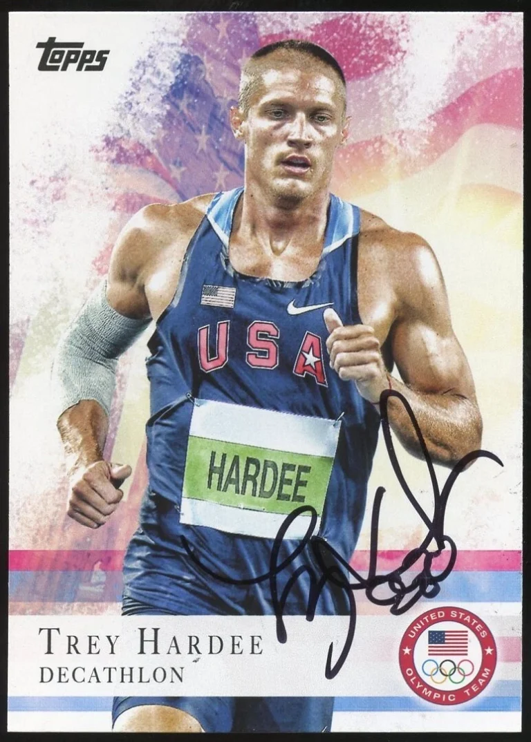 Trey Hardee #44 signed autograph auto 2012 Topps U.S. Olympic Team Card