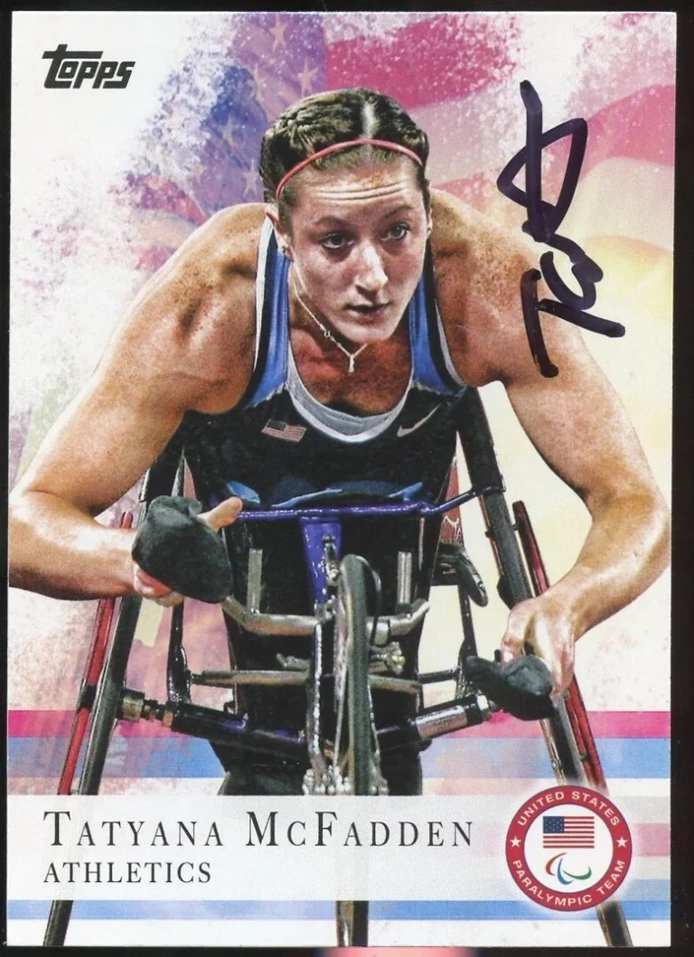 Tatyana McFadden #18 signed autograph auto 2012 Topps U.S. Olympic Team Card