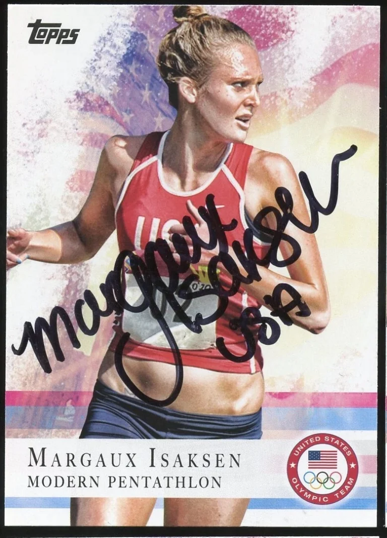 Margaux Isaksen #27 signed autograph auto 2012 Topps U.S. Olympic Team Card