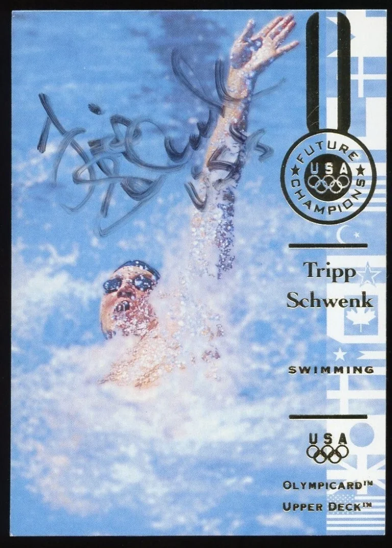 Tripp Schwenk #117 signed autograph auto 1996 Upper Deck Olympic Trading Card