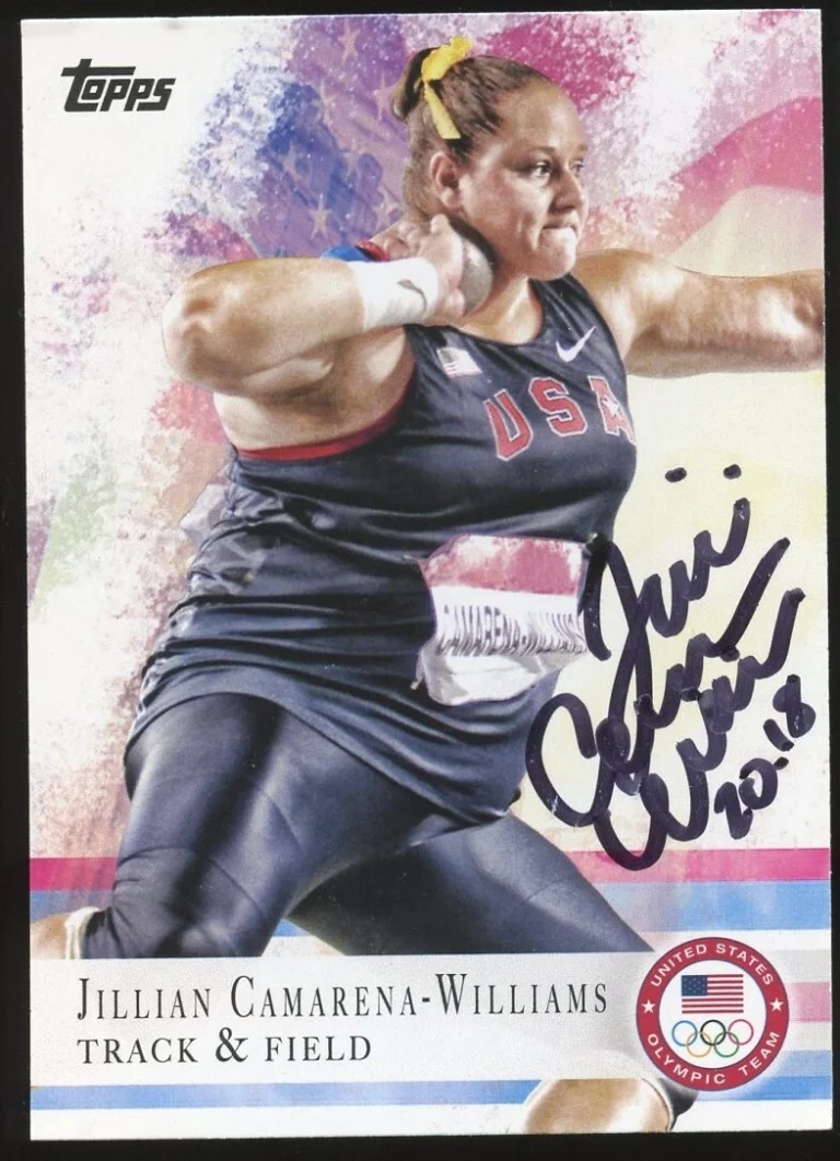Jillian Camarena-Williams #92 signed autograph 2012 Topps U.S. Olympic Team Card
