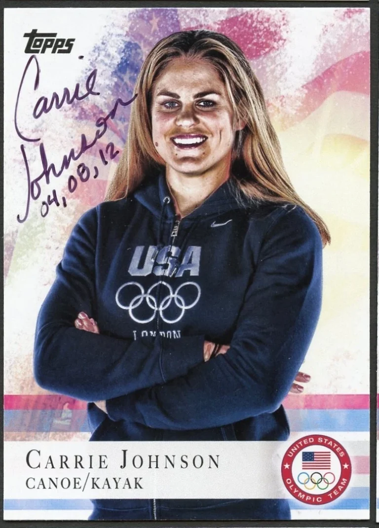 Carrie Johnson #74 signed autograph auto 2012 Topps U.S. Olympic Team Card