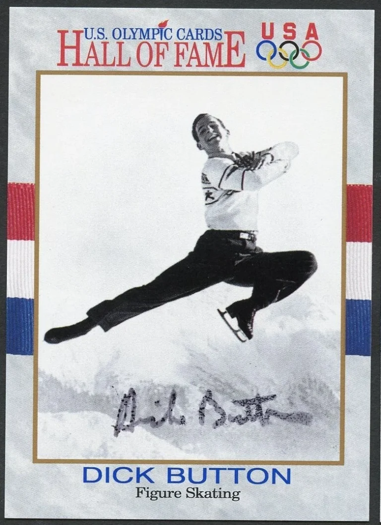 Dick Button #12 signed autograph auto 1991 Impel Olympic Hall of Fame Card
