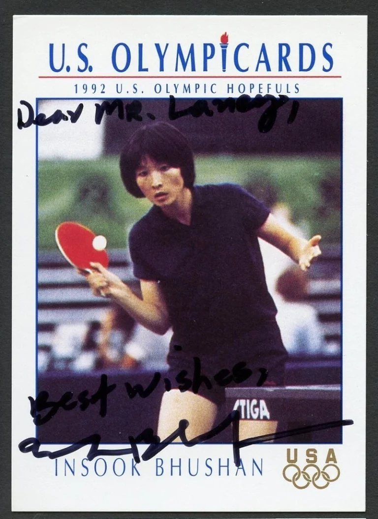 Insook Bhushan #77 signed autograph auto 1992 Impel U.S. Olympic Hopefuls Card