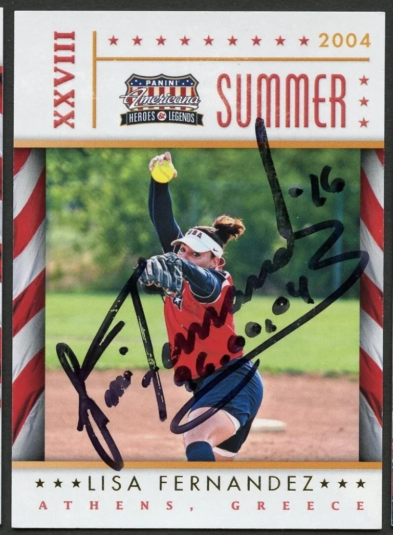 Lisa Fernandez #22 signed autograph auto 2012 Panini Americana Heroes & Legends