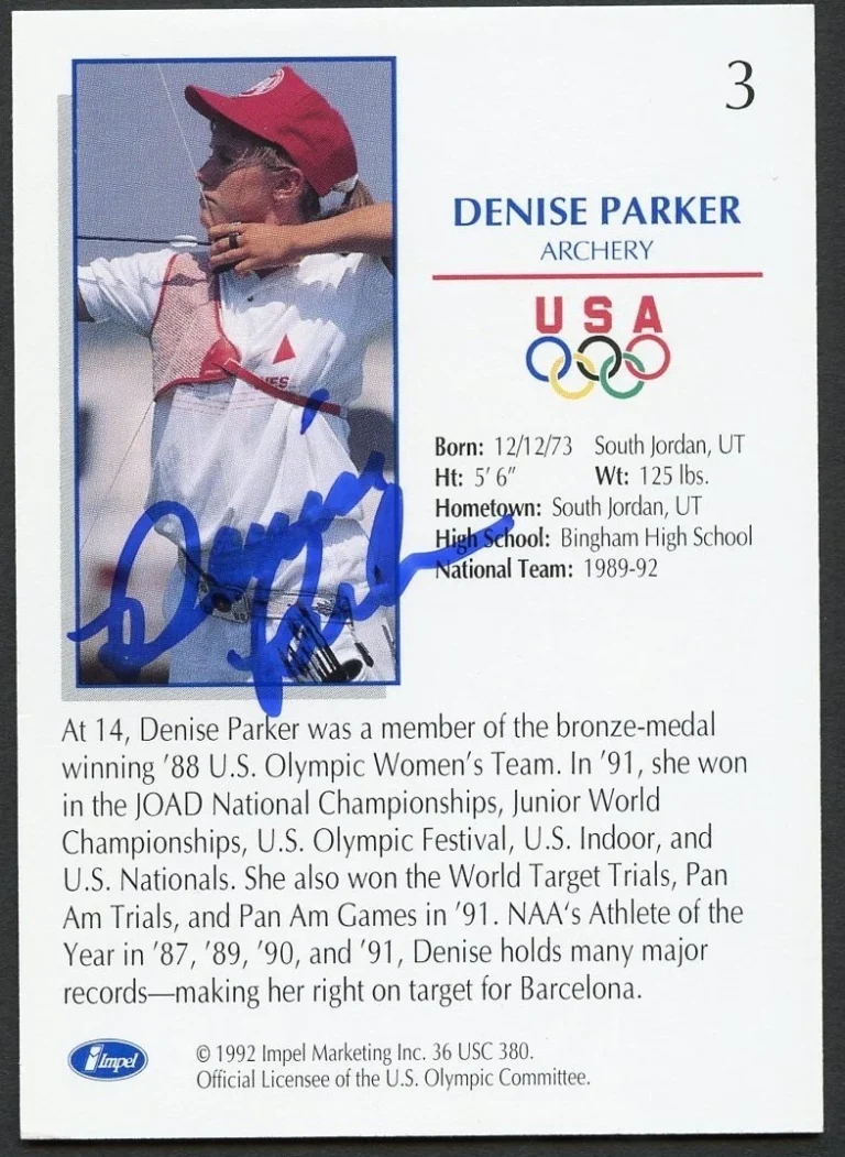 Denise Parker #3 signed autograph auto 1992 Impel U.S. Olympic Hopefuls Card