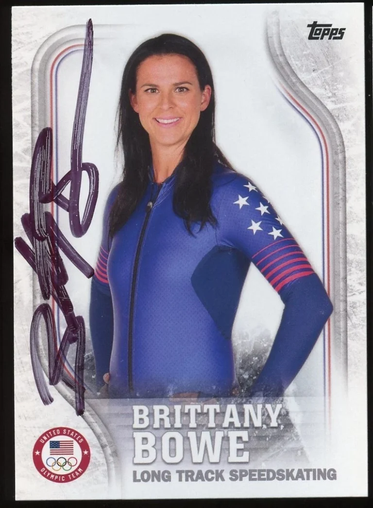 Brittany Bowe #USA-34 signed autograph auto 2018 Topps U.S. Winter Olympic Card