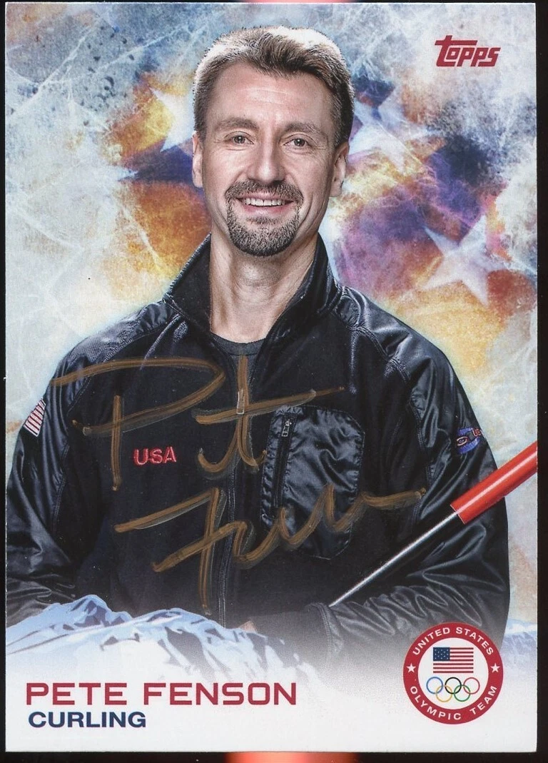 Pete Fenson #32 signed autograph auto 2014 Topps U.S. Winter Olympic Card