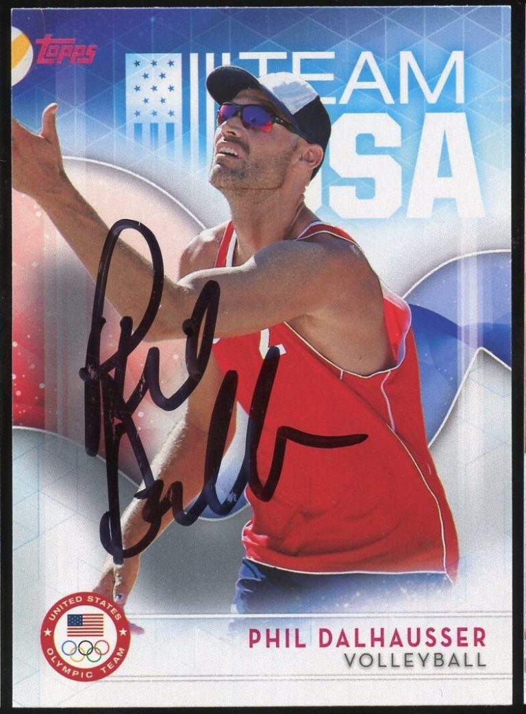 Phil Dalhausser #56 signed autograph 2016 Topps Olympic Team USA Trading Card