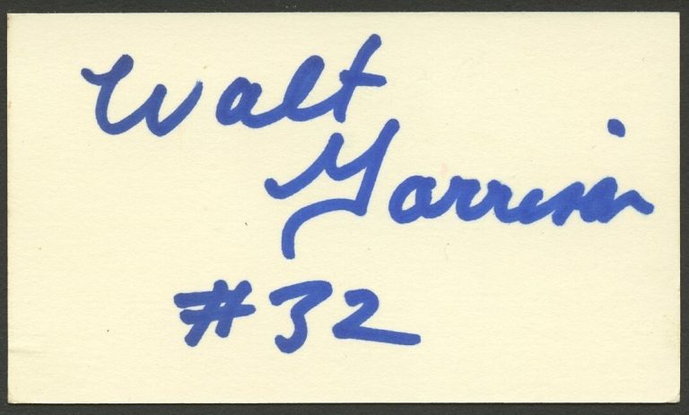 Walt Garrison signed autograph CEO Walt Garrison Inc. Business Card BC175