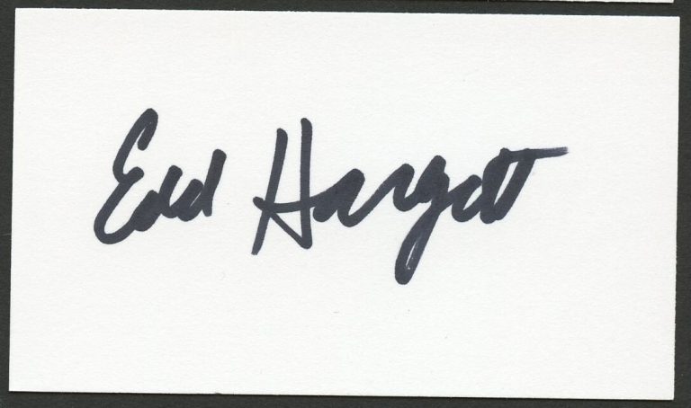 Edd Hargett signed autograph Manager E Texas Electric Coop Business Card BC582
