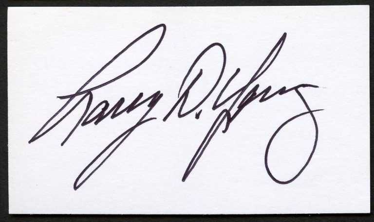 Larry D Young signed autograph auto CEO Dr Pepper & Snapple Business Card BC570