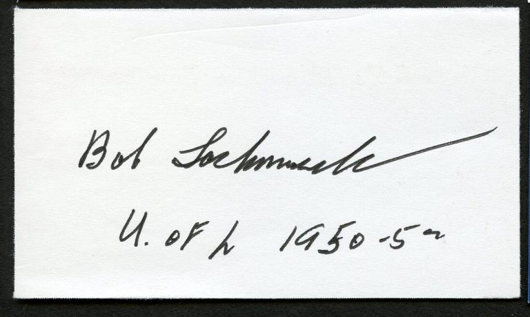 Bob Lochmueller signed autograph Sales Direct Attention Business Card BC583