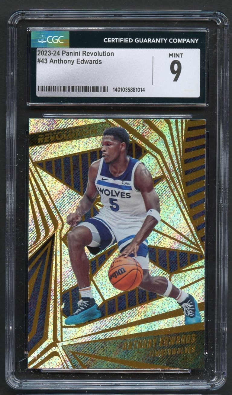 Anthony Edwards #43 2023-24 Panini Revolution Basketball CGC 9