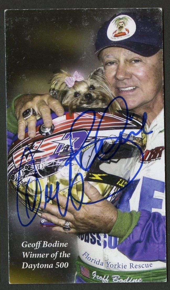 Geoff Bodine signed autograph Winner of Daytona 500 Business Card BC693