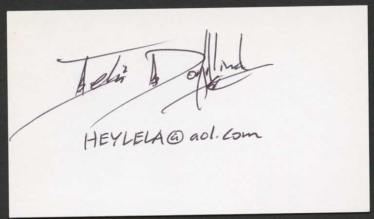 Lela Dowling signed autograph Illustrator & Cartoonist Business Card BC694