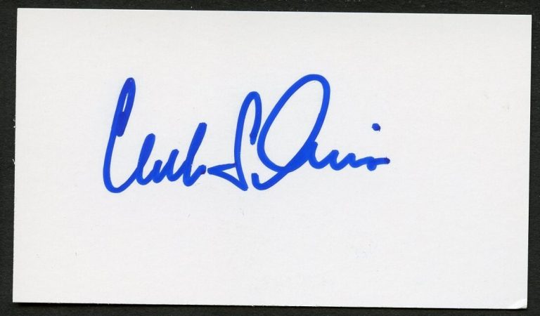 Clark Dennis signed autograph Professional Golfer Business Card BC669