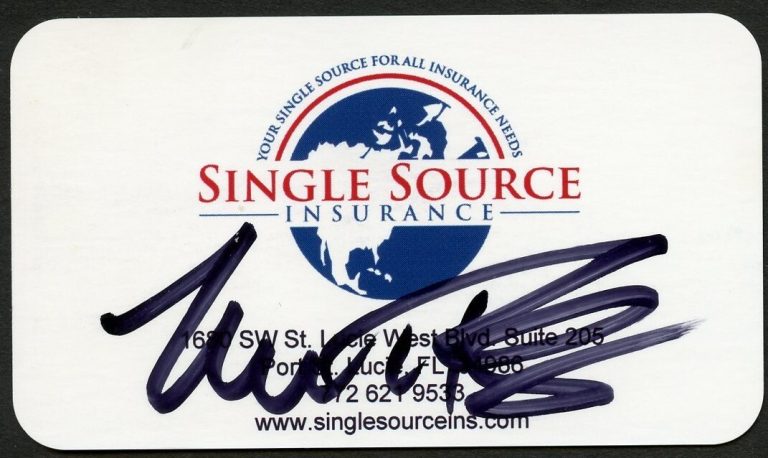 Zach Railey signed autograph Owner CEO Single Source Business Card BC674
