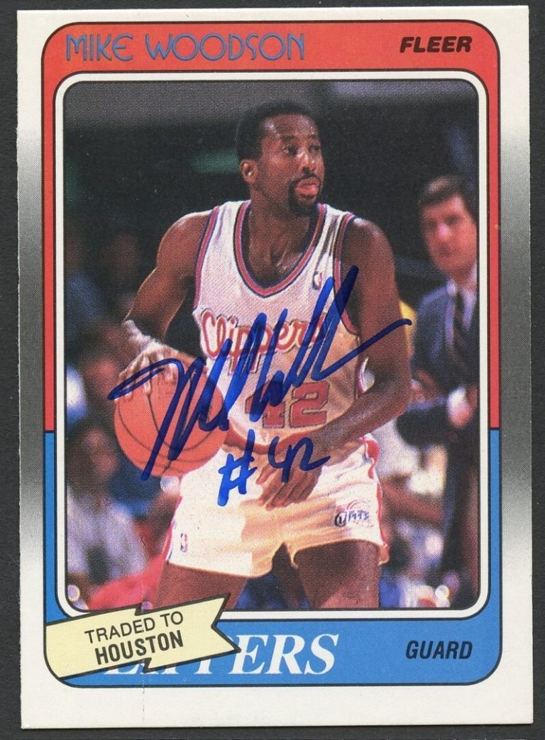 Mike Woodson #63 signed autograph auto 1988-89 Fleer Basketball Trading Card