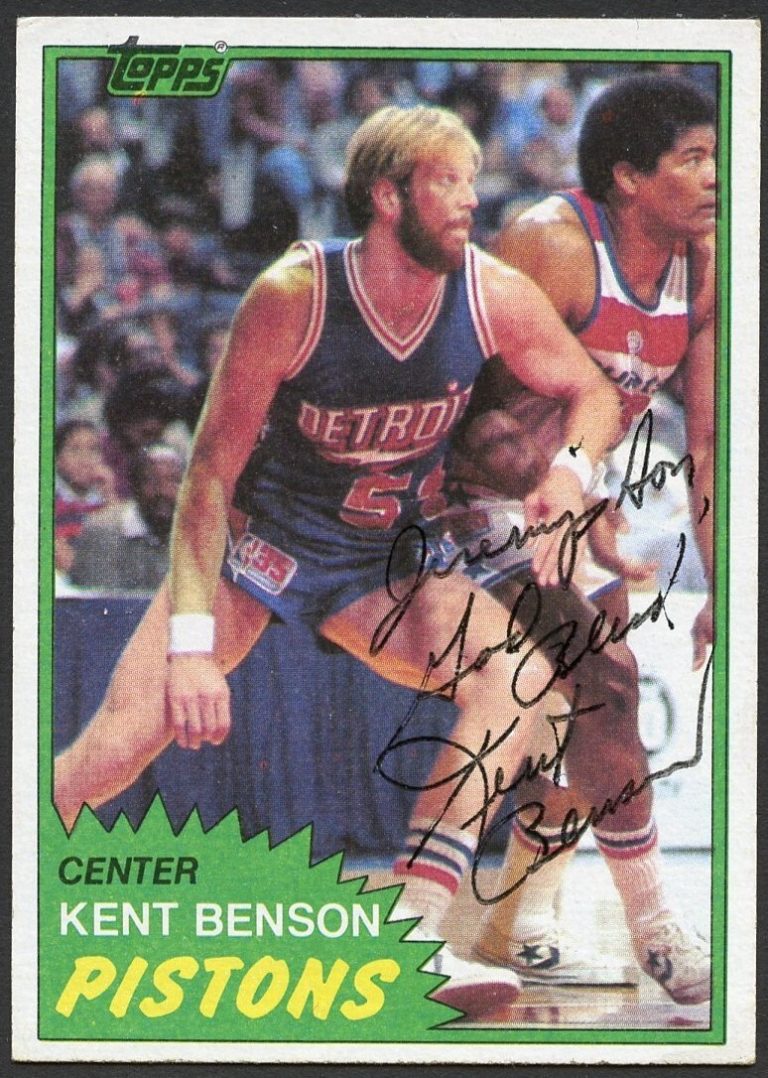 Kent Benson #80 signed autograph auto 1981-82 Topps Basketball Trading Card