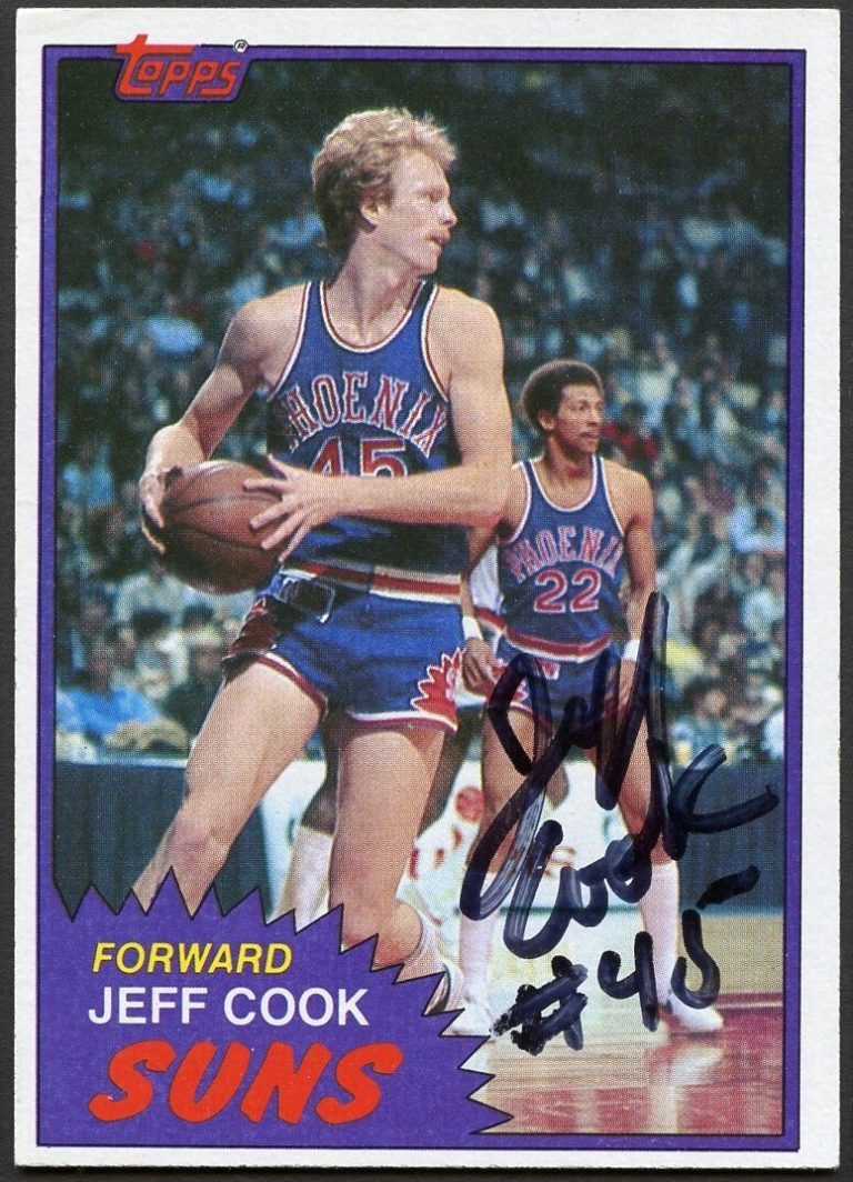 Jeff Cook #80 signed autograph auto 1981-82 Topps Basketball Trading Card