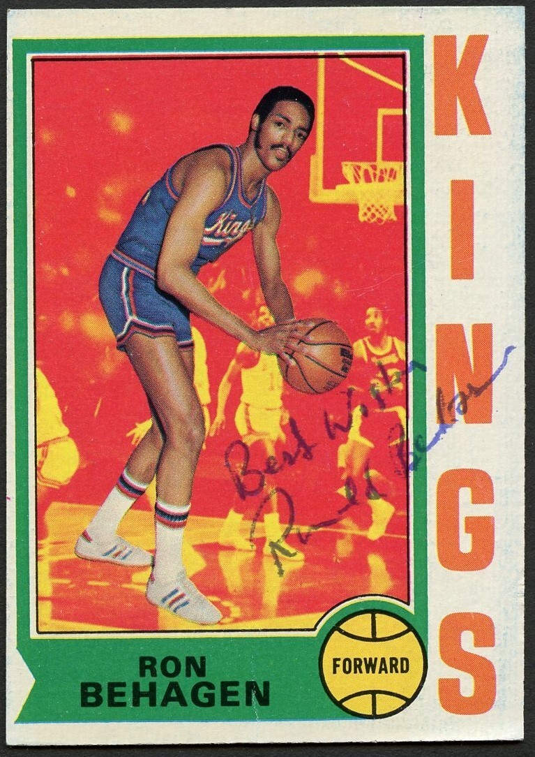 Ron Behagen #11 signed autograph auto 1974-75 Topps Basketball Trading Card